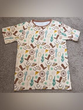 LAST CHANCE* Little Sleepies Ready To Rodeo Shirt Men Large